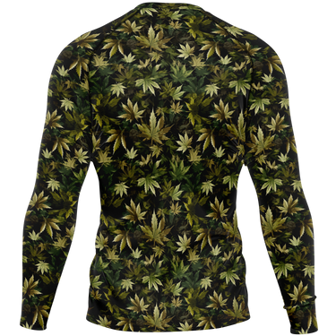 Chokefish™ Long Sleeve Rashguard Cannabis Men's Shirt-007